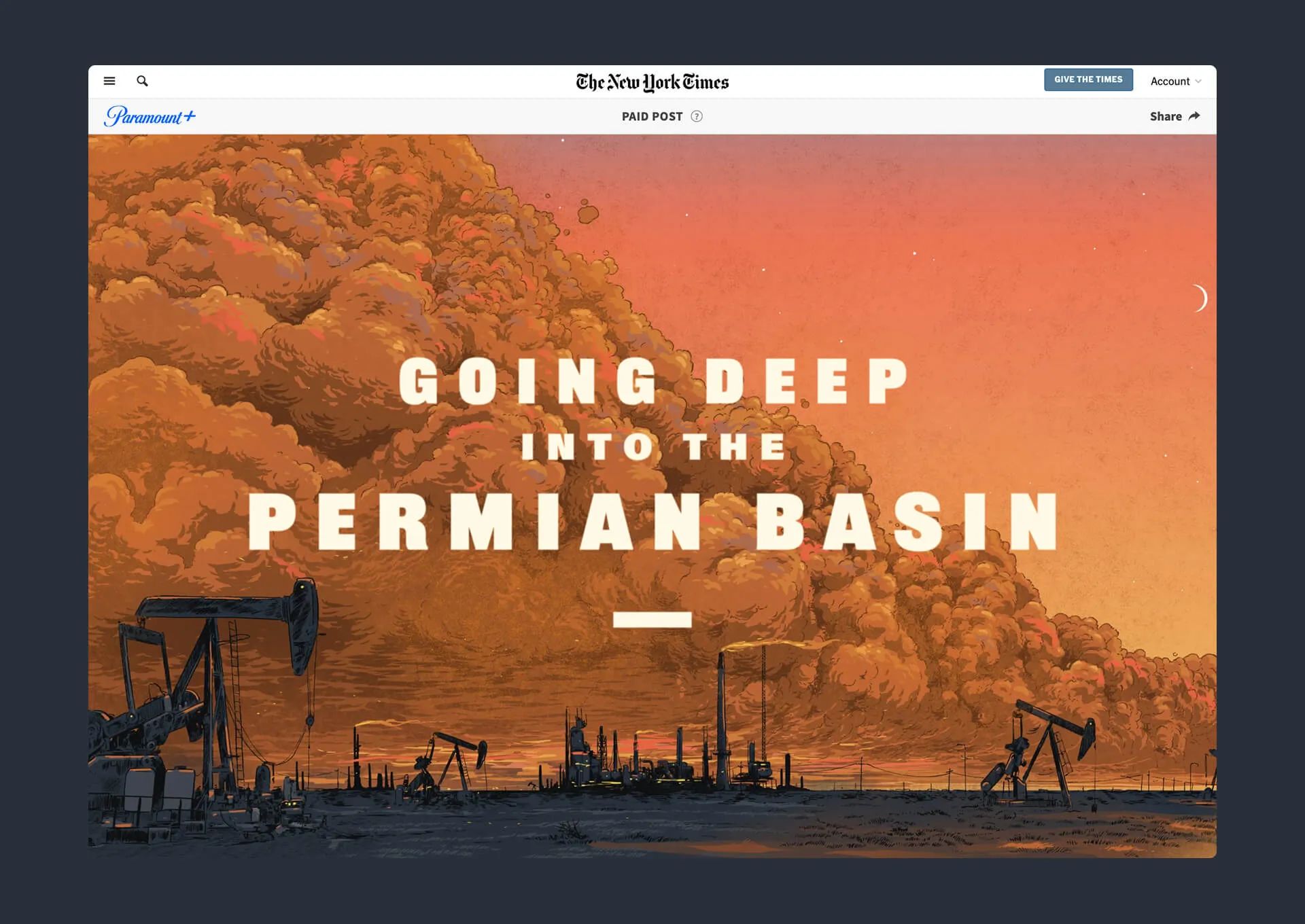 Paramount+ Paid Post about the The Landman series.