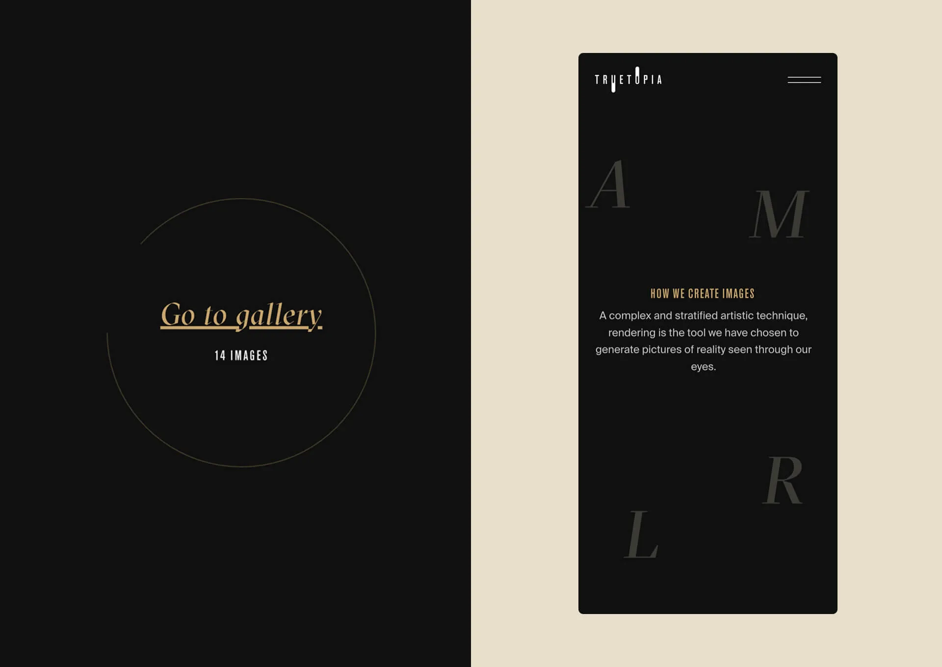 Truetopia website screenshot.